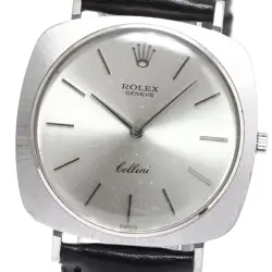ROLEX CELLINI 3735 K18WG CAL.1600 SILVER DIAL HAND WINDING MEN'S WATCH_891760