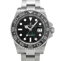 USED ROLEX GMT MASTER II 116710LN BLACK CASE: 40×40MM MEN'S WATCH #1010015