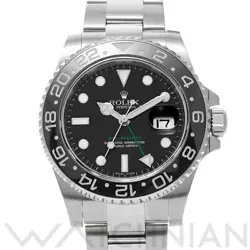 USED ROLEX GMT MASTER II 116710LN BLACK CASE: 40×40MM MEN'S WATCH #1013015