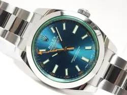 ROLEX MILGAUSS GREEN GLASS Z BLUE 116400GV TO215538