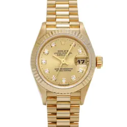 ROLEX DATEJUST 69178G CHAMPAGNE/DIAMOND WATCH 677677