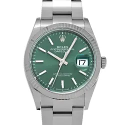 ROLEX DATEJUST 36 126234 MINT GREEN WATCH 679833
