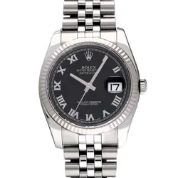 ROLEX DATEJUST 116234 BLACK WATCH 682607