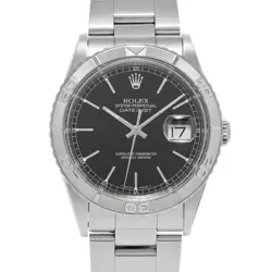 ROLEX DATEJUST THUNDERBIRD 16264 BLACK WATCH 680134