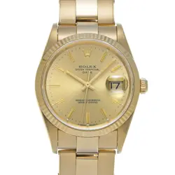 ROLEX OYSTER PERPETUAL DATE 15238 CHAMPAGNE WATCH 676836