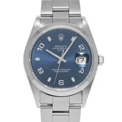 ROLEX OYSTER PERPETUAL DATE 15200 BLUE WATCH 681112