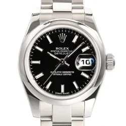 ROLEX DATEJUST 179160 WATCHES / BLACK MECHANICAL AUTOMATIC WOMEN