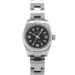 ROLEX OYSTER PERPETUAL 26 176234 BLACK WATCH 678466