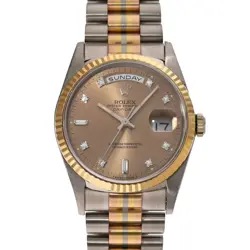 ROLEX DAY-DATE TORIDOLL 18239BIC COPPER/DIAMOND 36MM AUTOMATIC MEN'S WATCH