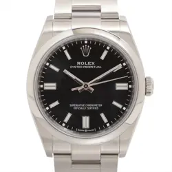ROLEX OYSTER PERPETUAL 126000 SS SS AT BLACK DIAL
