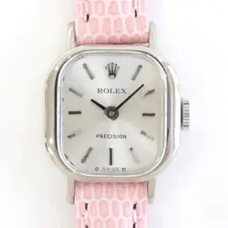 ROLEX PRECISION REF.2656 18K LEATHER LADIES MANUAL WATCH