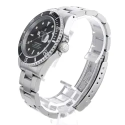 ROLEX SUBMARINER DATE 16610 BLACK ALL TRITIUM E 364546