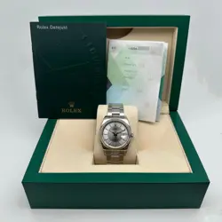 ROLEX DATEJUST 36MM 116234 STEEL TUXEDO SILVER DIAL AUTOMATIC WATCH B&P
