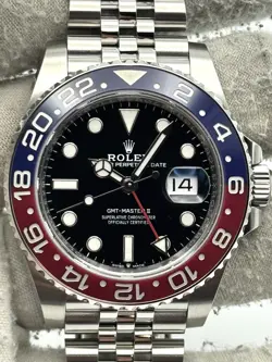 ROLEX GMT MASTER II PEPSI 40MM JUBILEE 126710BLRO BOX & PAPERS 2022