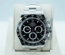 ROLEX 126500LN DAYTONA STAINLESS STEEL BLACK DIAL NEW MODEL 2024 FULL SET