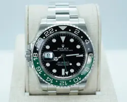 ROLEX 126720VTNR GMT MASTER 2 LEFTY SPRITE GREEN BLACK BEZEL OYSTER 2023 FULLSET