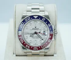 ROLEX 126719BLRO GMT MASTER 2 WHITE GOLD PEPSI METEORITE DIAL 2021 FULL SET