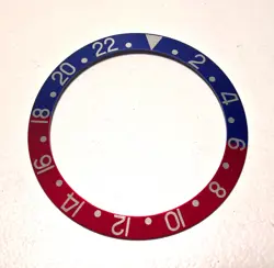 ULTRA RARE ROLEX GMT-MASTER 1675 16750 PEPSI BEZEL INSERT GENUINE 100%