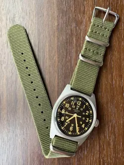 ROLEX VINTAGE MILITARY WATCH VIETNAM WAR ERA HAND-WINDING BLACK DIAL 36MM TESTED