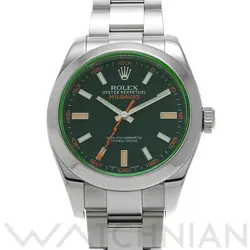 USED ROLEX MILGAUSS 116400GV BLACK CASE: 40×40MM MEN'S WATCH #108115