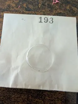 ROLEX TUDOR - OPEN UNUSED ORIGINAL PLASTIC CRYSTAL NO CYCLOPS WINDOW - PART 19.3