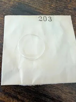 ROLEX TUDOR - OPEN UNUSED ORIGINAL PLASTIC CRYSTAL NO CYCLOPS WINDOW - PART 20.3