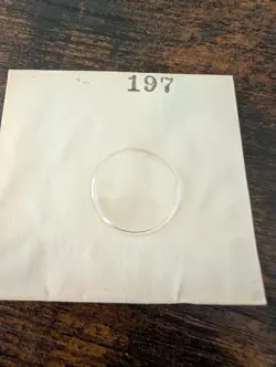 ROLEX TUDOR - OPEN UNUSED ORIGINAL PLASTIC CRYSTAL NO CYCLOPS WINDOW - PART 19.7