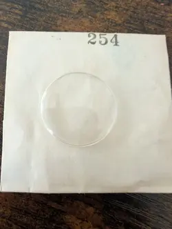 ROLEX TUDOR - OPEN UNUSED ORIGINAL PLASTIC CRYSTAL NO CYCLOPS WINDOW - PART 25.4