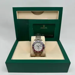 ROLEX GMT-MASTER II 126719BLRO 40MM PEPSI 18K WHITE GOLD CERAMIC METEORITE WATCH