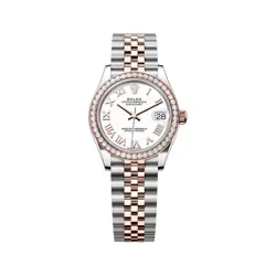 ROLEX DATEJUST 278381RBR-0004 WHITE ROMAN DIAL DIAMOND-SET BEZEL 31MM 2025