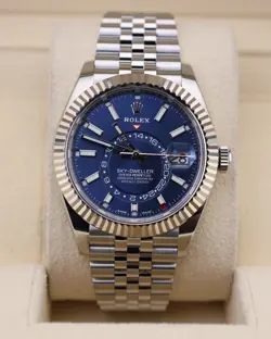 ROLEX SKY-DWELLER 326934 BLUE DIAL JUBILEE
