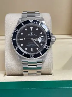 ROLEX SUBMARINER DATE 40MM 16610 2004 COMPLETE F SERIAL