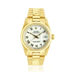 ROLEX 18 KARAT YELLOW GOLD DATEJUST PRESIDENT 31