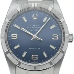 ROLEX AIR KING 14010(A) STAINLESS STEEL MENSWATCH BLUE USED
