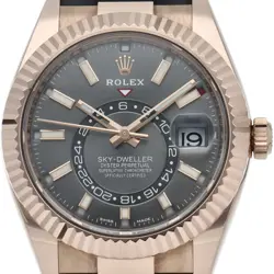 K18PG/RUBBER MENSWATCH GRAY