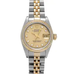 ROLEX DATEJUST 69173G CHAMPAGNE/DIAMOND WATCH 674937