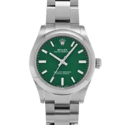 ROLEX OYSTER PERPETUAL 31 277200 GREEN WATCH 680411