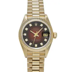 ROLEX DATEJUST 69178G CHERRY GRADATION/DIAMOND WATCH 670757