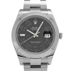 ROLEX DATEJUSTII 116300 BLACK WATCH 680419