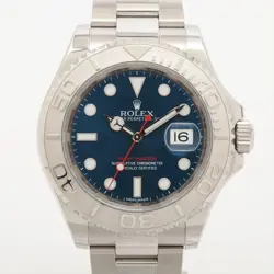 ROLEX YACHT‑MASTER 116622 SS×PT SS AT BLUE-FACE 1 EXTRA LINK