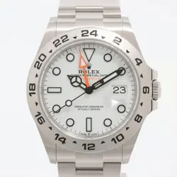 ROLEX EXPLORER II 226570 SS SS AT WHITE DIAL 1 EXTRA LINK