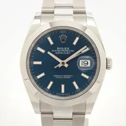 ROLEX DATEJUST 126300 SS SS AT BLUE-FACE 1 EXTRA LINK