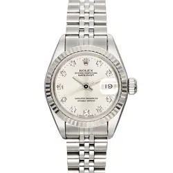 ROLEX DATEJUST 10PD SILVER SS/WG 69174G TO215890