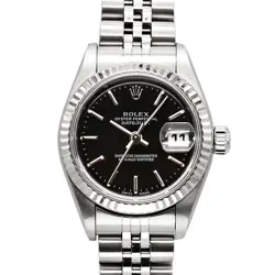 ROLEX DATEJUST BLACK DIAL SS/WG 79174 TO215909
