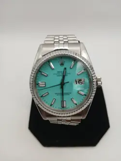 ROLEX DATEJUST 16014 36MM AFTERMARKET TIFFANY BLUE DIAL JUBILEE BRACELET