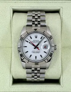2014 ROLEX DATEJUST TURN-O-GRAPH 36MM 116264 JUBILEE WHITE DIAL