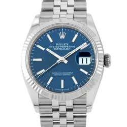 ROLEX DATEJUST 36 BLUE DIAL STEEL AND WHITE GOLD JUBILEE WATCH 126234