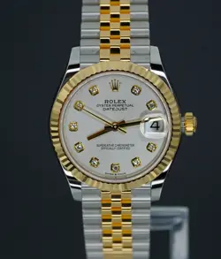 2025 ROLEX DATEJUST 31 278273 SILVER DIAMOND DIAL BOXES/PAPERS!