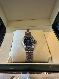 ROLEX DATEJUST SILVER WOMEN'S WATCH