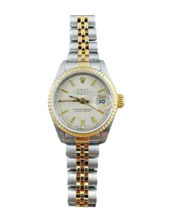 1995 ROLEX LADIES TWO TONE DATEJUST WATCH 69173 TAPESTRY DIAL #22568